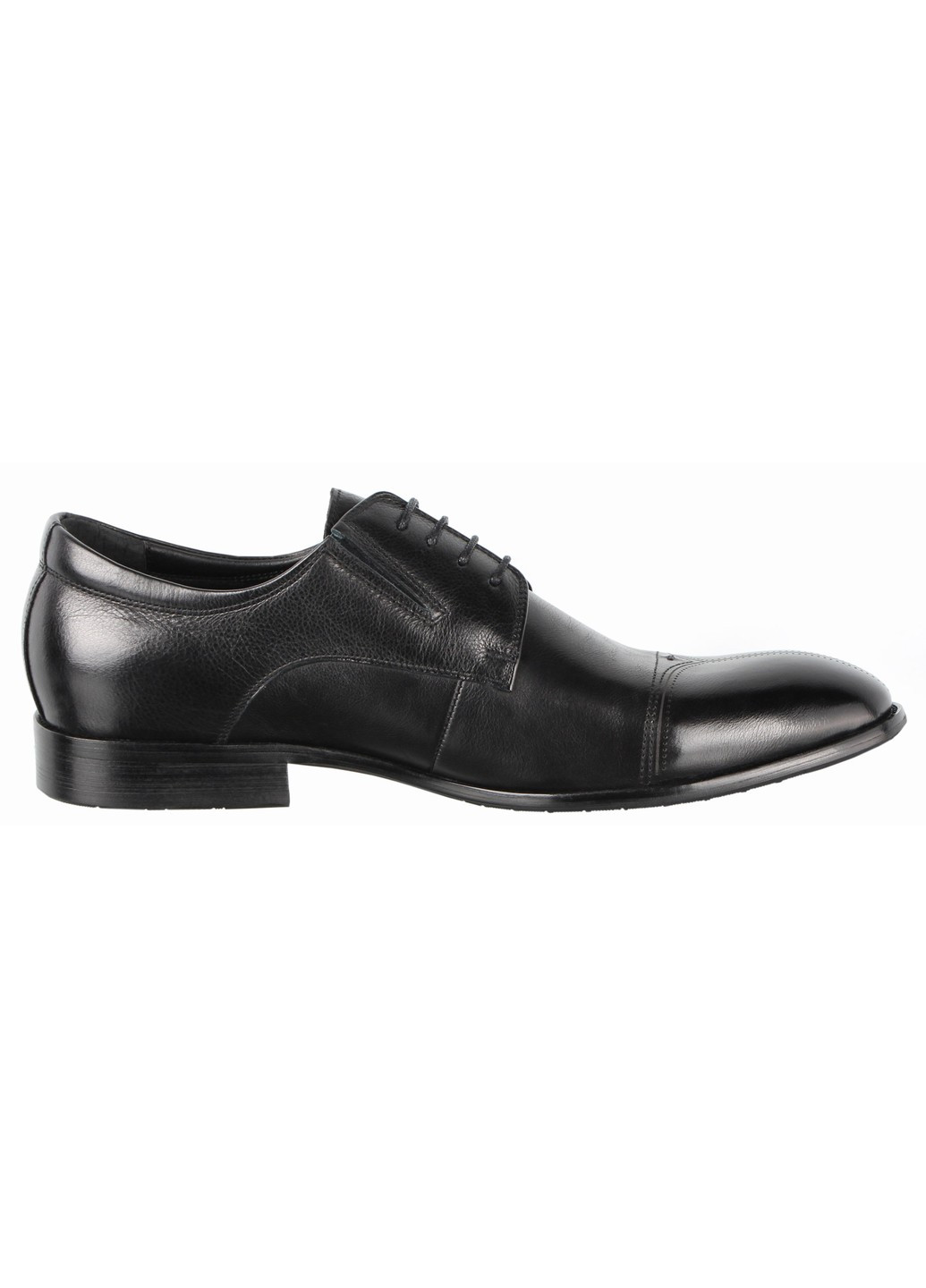 Черные мужские классические туфли 197403 Cosottinni на шнурках