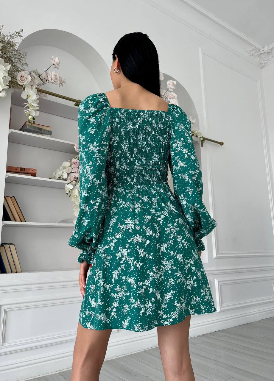 Зеленое женское летнее платье цвет зеленый 437167 New Trend