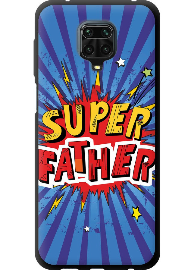 TPU чорний чохол 'Супер тато v2' для Endorphone Xiaomi Redmi Note 9 Pro (258087412)