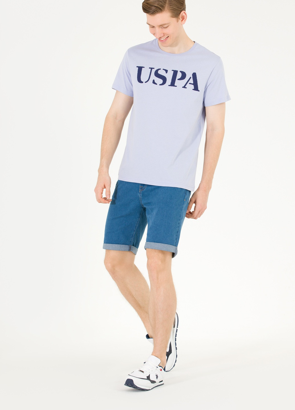 Синя футболка u.s.polo assn. чоловіча U.S. Polo Assn.