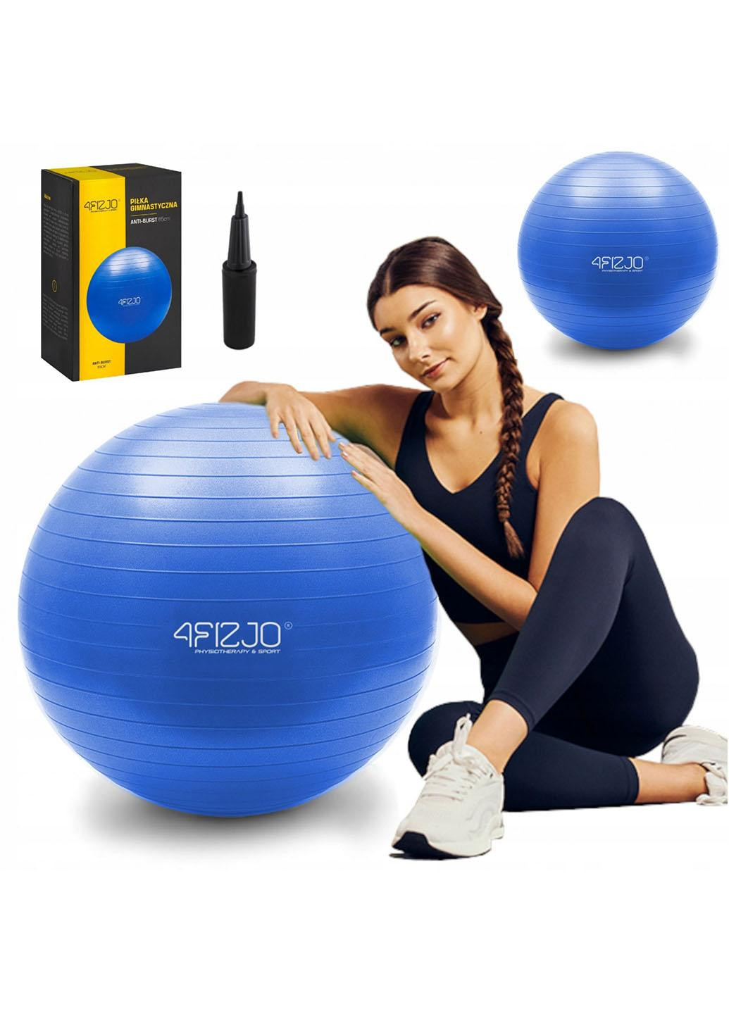 М'яч для фітнесу (фітбол) 65 см Anti-Burst 4FJ0030 Blue 4FIZJO (258329420)