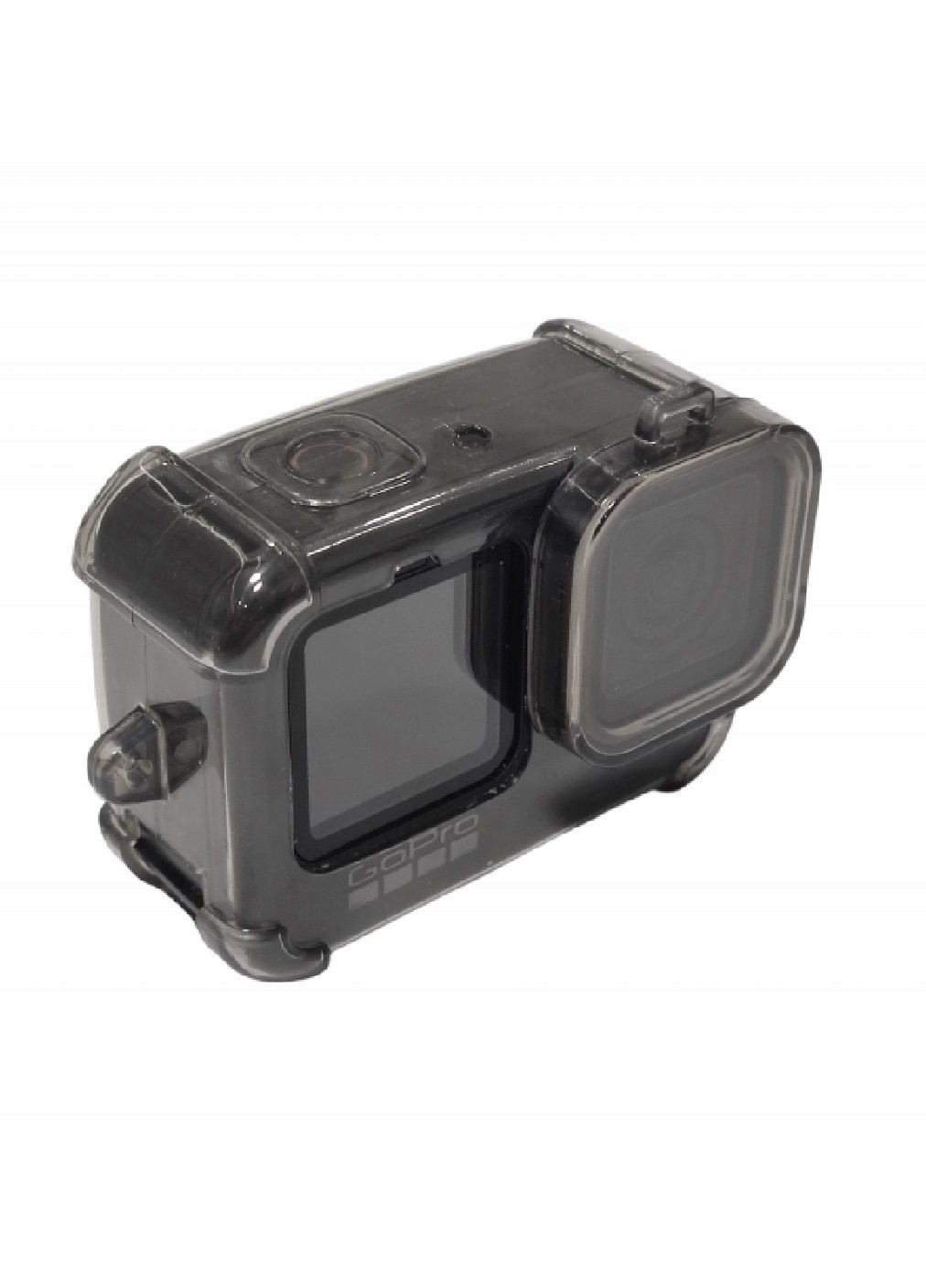 Чехол кейс бампер силиконовый защитный с ремешком для экшн камеры для GoPro Hero 9, 10, 11 Black (474694-Prob) Прозрачный Unbranded (259370656)