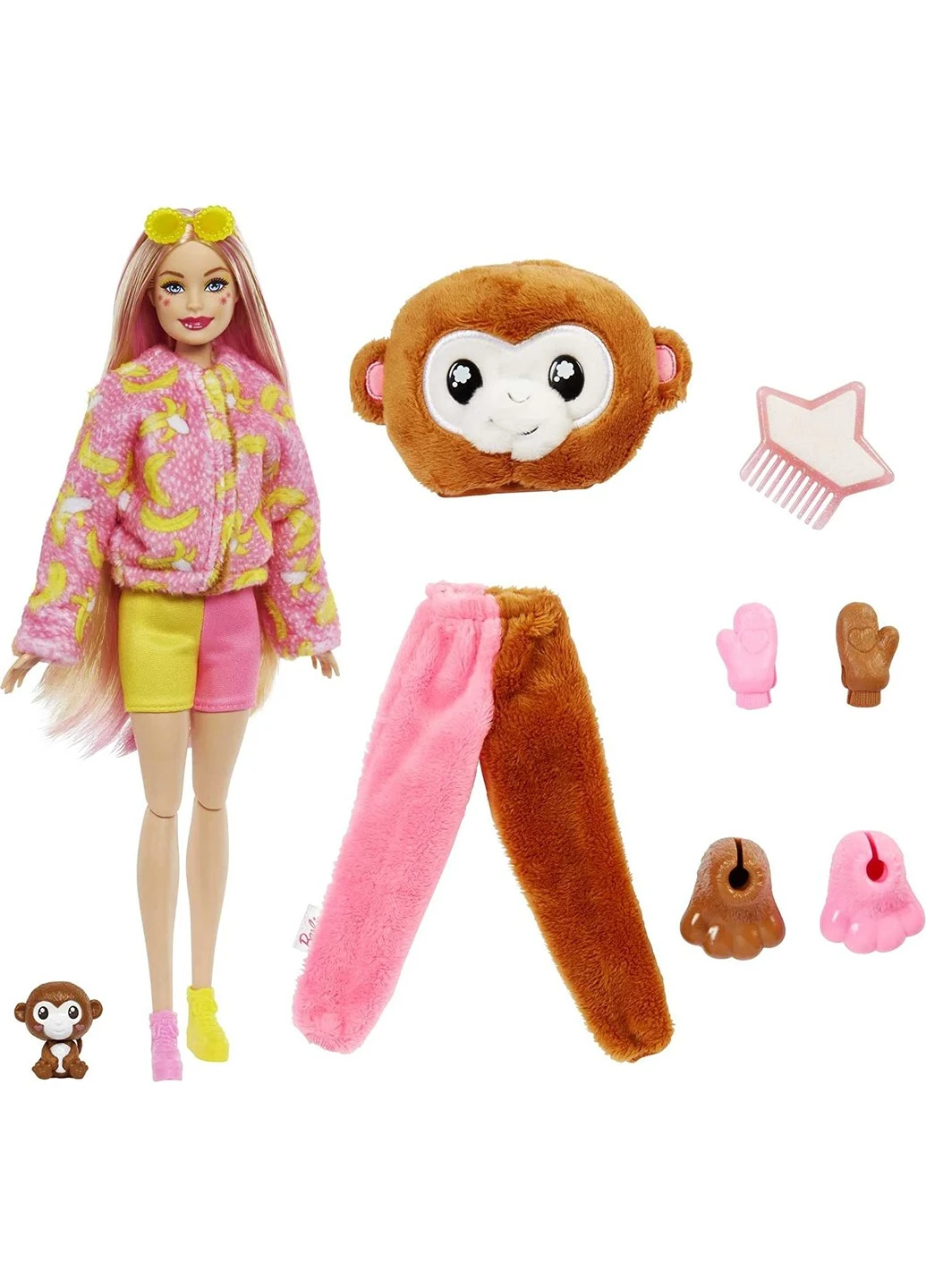 Лялька Barbie Cutie Reveal Jungle Monkey Друзі з джунглів Мавпеня (HKR01) Mattel (258661823)