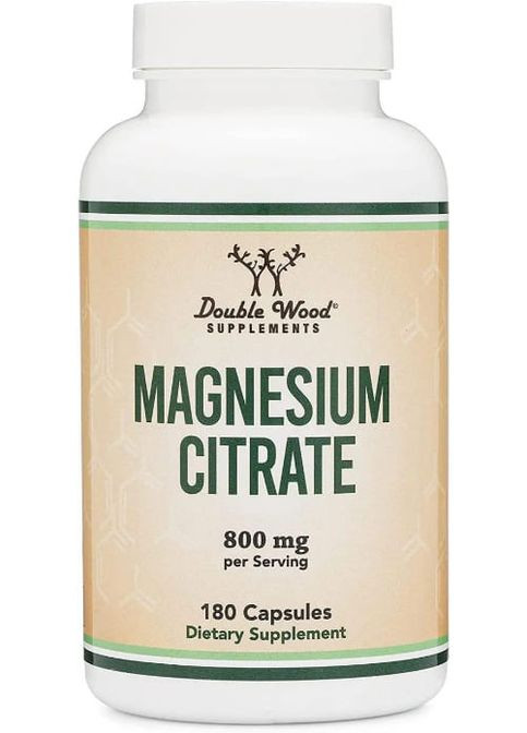 Double Wood Magnesium Citrate 800 mg 180 Caps Double Wood Supplements (260479048)