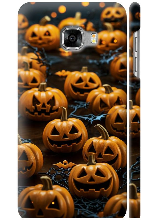 3D пластиковый матовый чехол 'Тыквы 2' для Endorphone Samsung Galaxy C5 C5000 (266808203)
