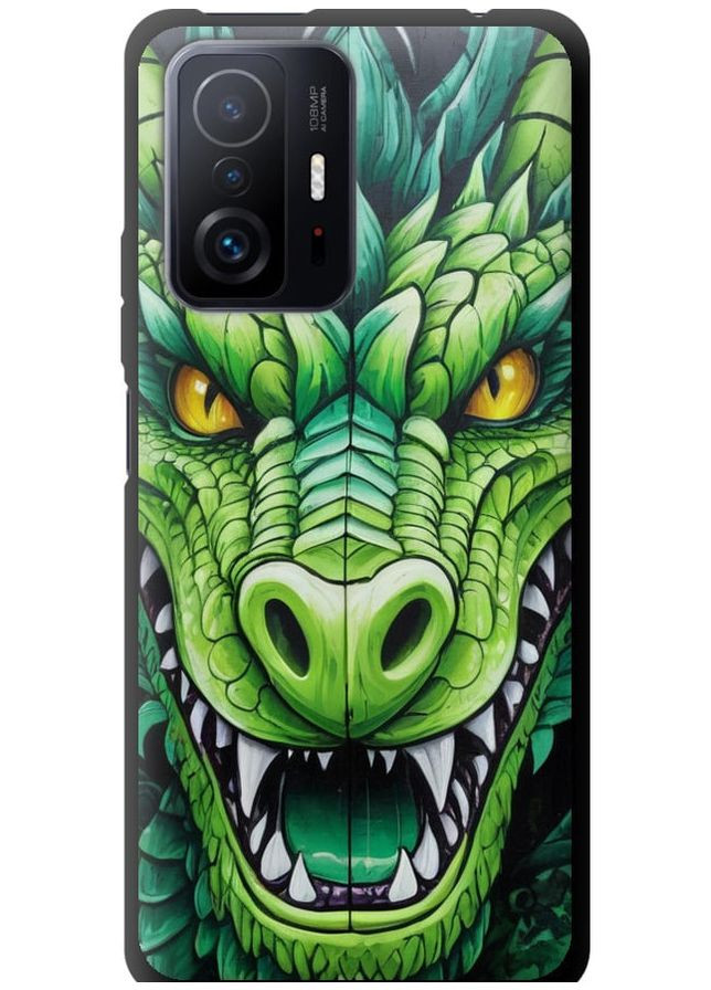 TPU чорний чохол 'Зелений дракон' для Endorphone Xiaomi 11T (275458009)