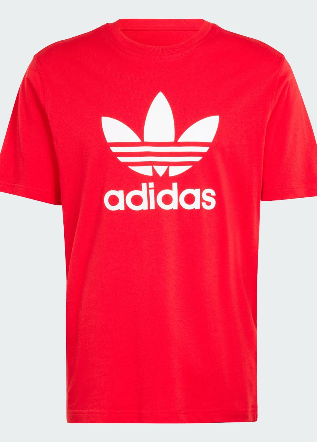 Красная футболка adicolor trefoil adidas