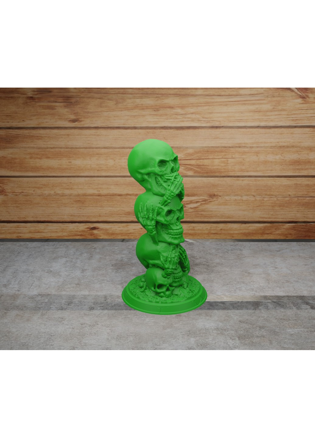 Статуетка череп "нічого не бачу, нічого не чую, нічого не скажу". ЗаСвіт (261555071)