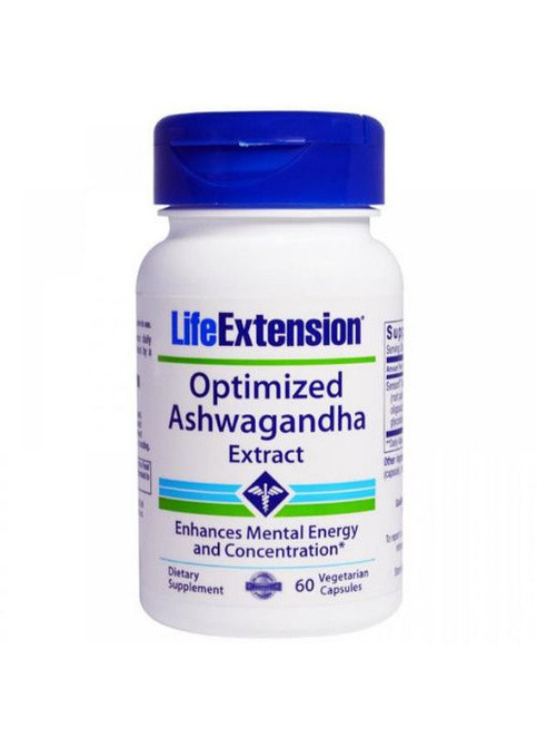 Optimized Ashwagandha Extract 60 Veg Caps Life Extension (258961202)
