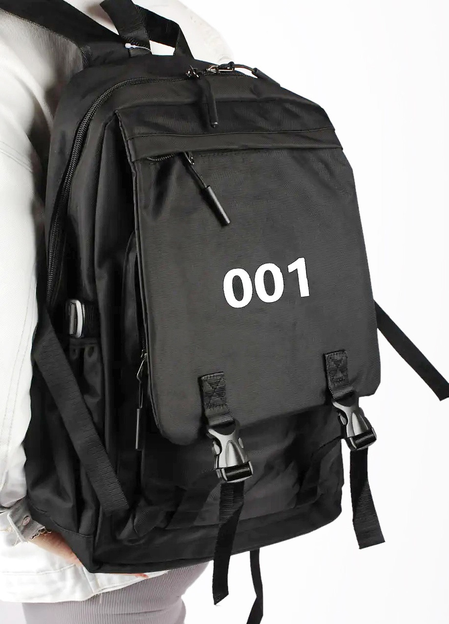 Рюкзак чорний повсякденний унісекс 26л (721501) No Brand (257997127)