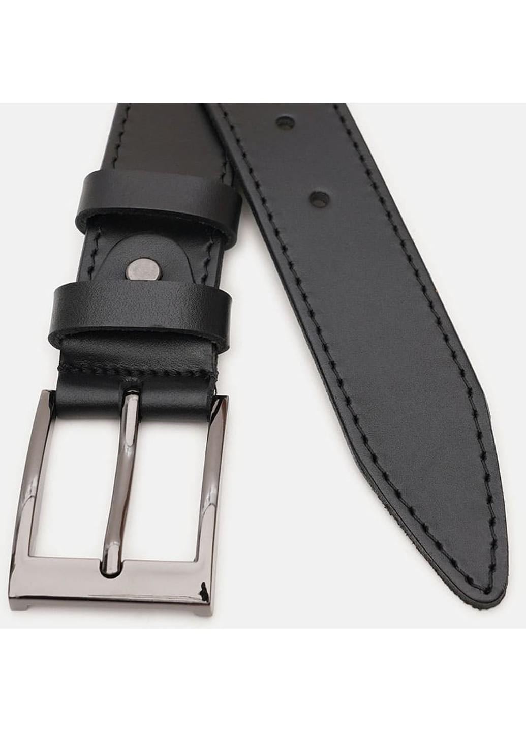 Мужской кожаный ремень V1115FX09-black Borsa Leather (266143339)