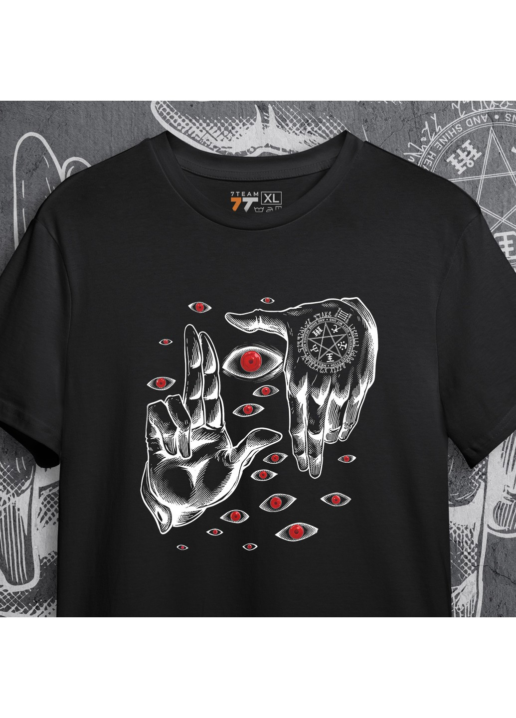 Черная футболка с принтом хелсинг black edition No Brand