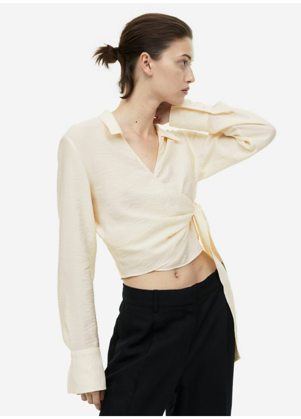 Молочная коктейльный рубашка H&M