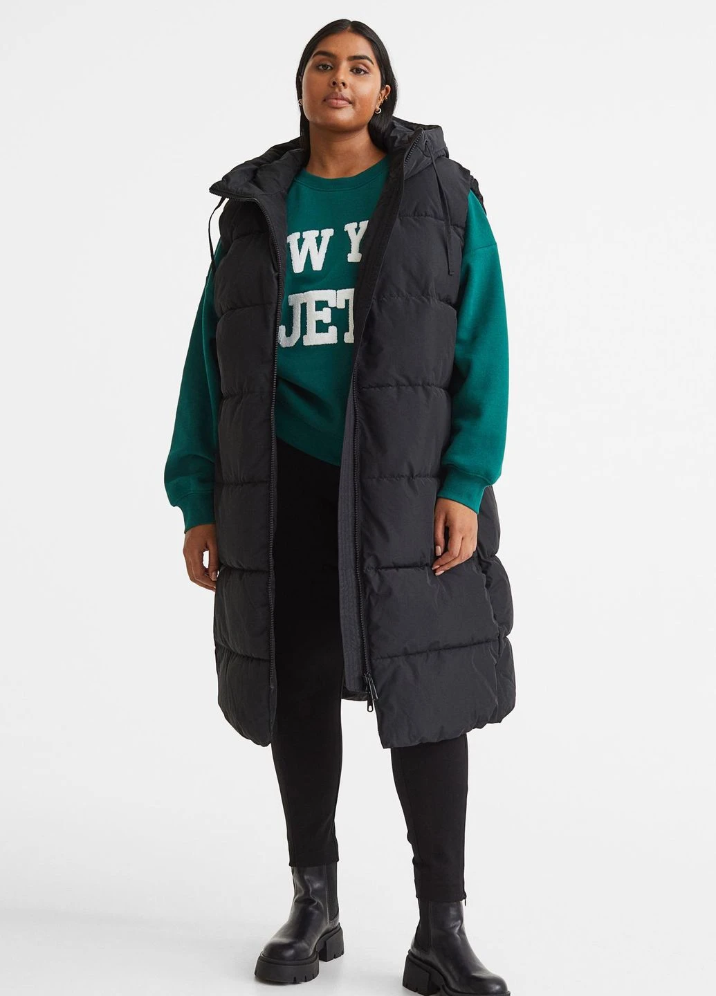 Жилет,черный, H&M (267330086)