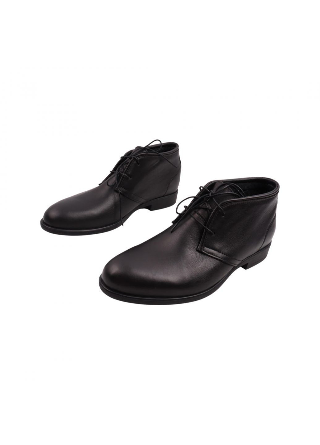 Черные ботинки мужские черные натуральная кожа Vadrus