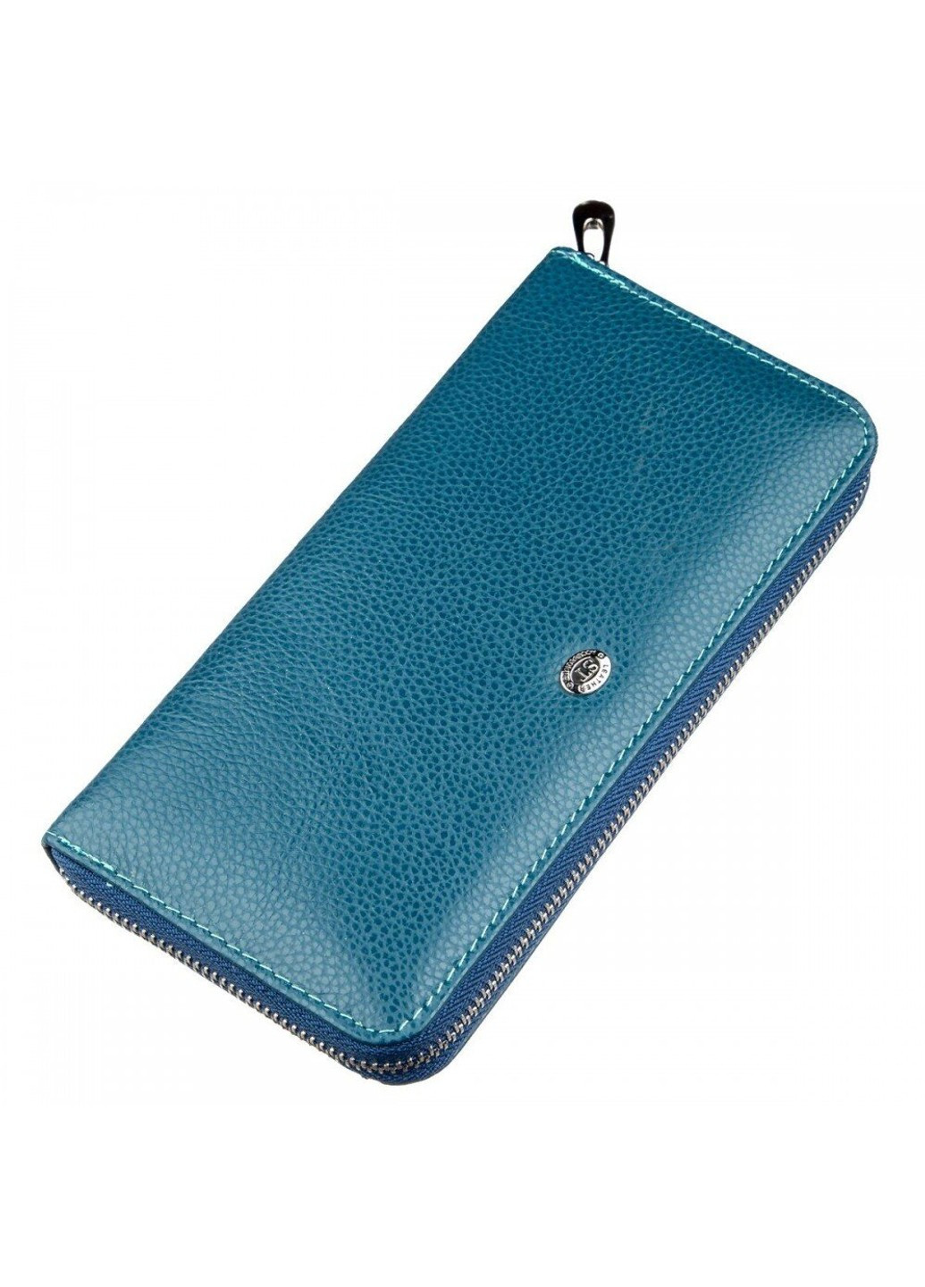 Жіночий блакитний гаманець з натуральної шкіри ST Leather 18861 Блакитний ST Leather Accessories (262453789)