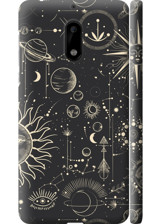 3D пластиковий матовий чохол 'Фаза місяця' для Endorphone Nokia 6 (258089537)