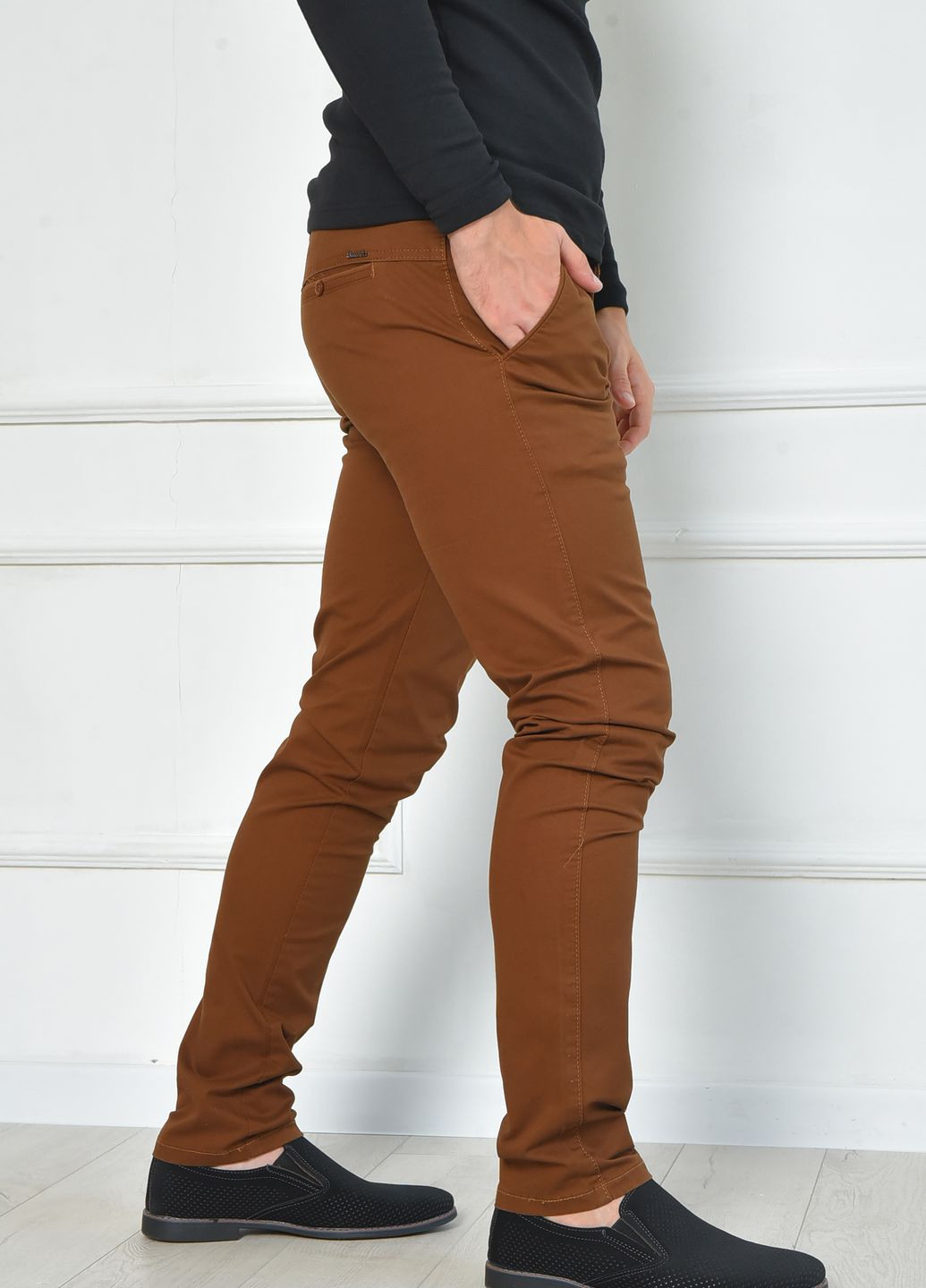 Штани чоловічі коричневого кольору Let's Shop (262442882)