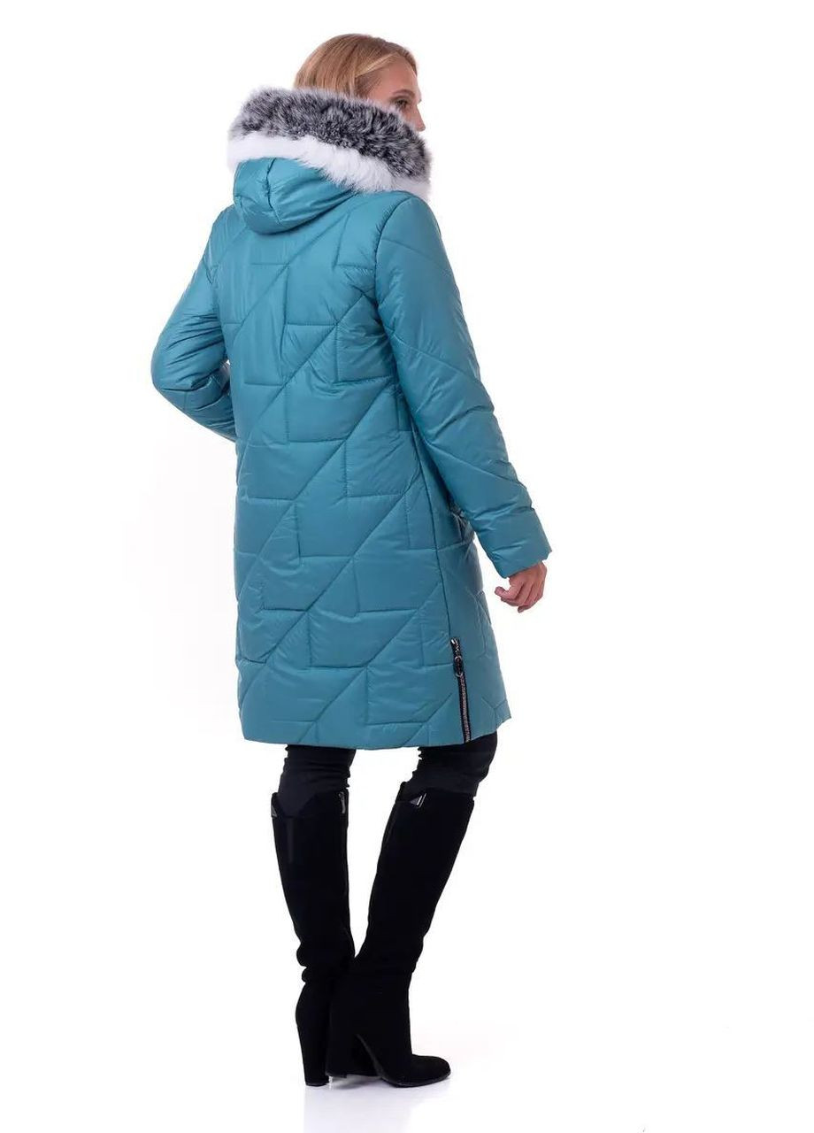 Мятная зимняя зимняя женская куртка большого размера SK