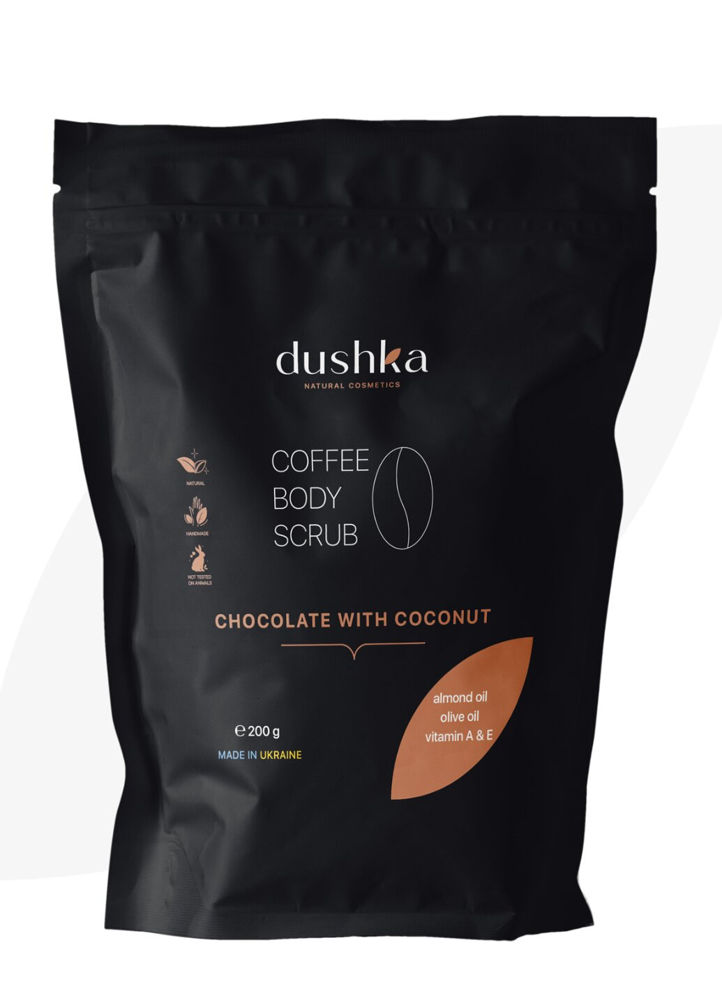 Кофейный скраб для тела "Chocolate with coconut" DUSHKA - (260555064)