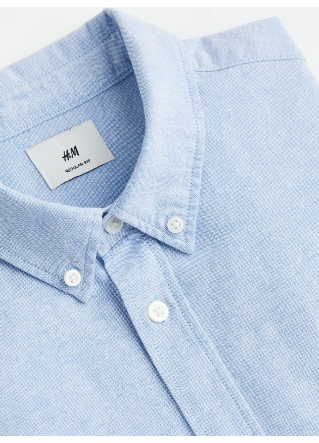 Чоловіча оксфордська сорочка Н&М (56050) S Блакитна H&M (260644936)