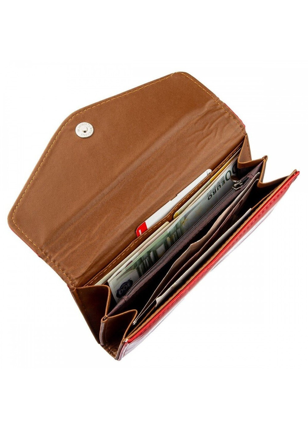 Жіночий гаманець з еко шкіри 19069 Червоний KIVI (262453667)