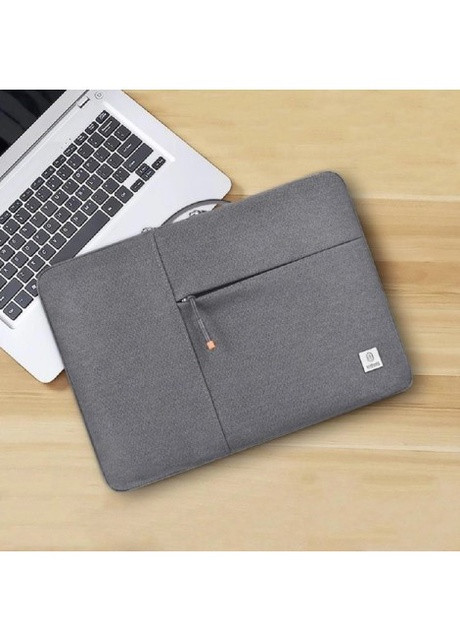 Сумка - Чехол для ноутбука Alpha Double Layer Sleeve Bag 14.2 (для макбука, органайзер) - Серый WIWU (259771469)