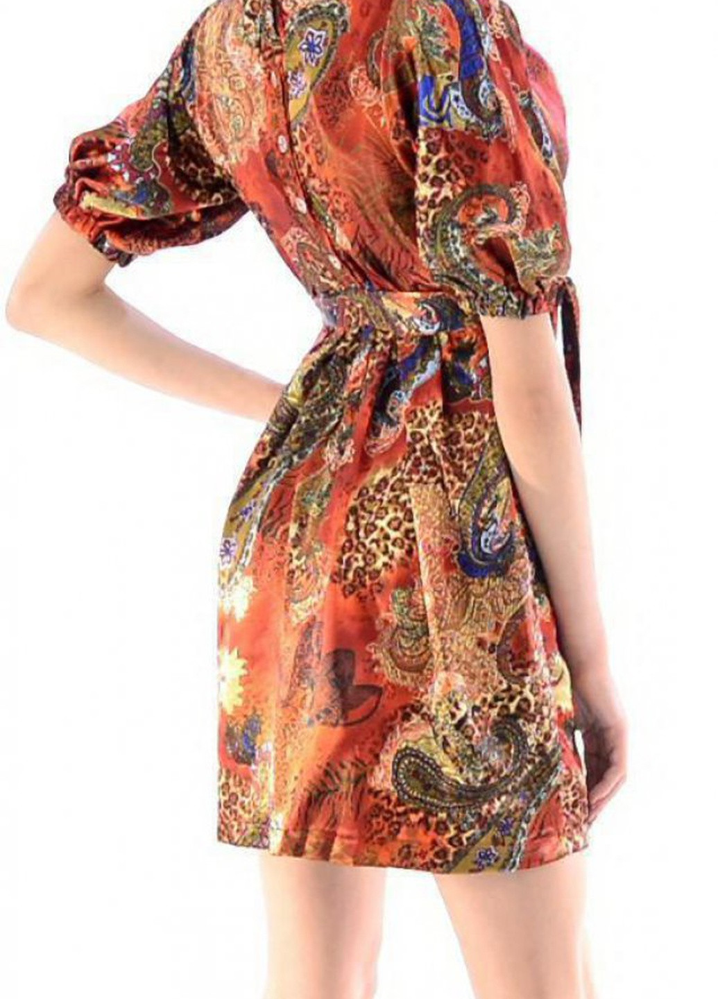 Червона літні сукні плаття атласне (221)11177-674 Lemanta