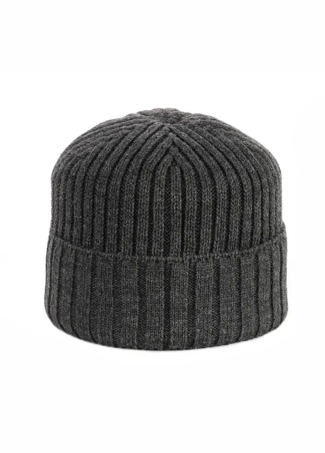 Мужская зимняя шапка на флисе No Brand чоловіча шапка на флісі (270965913)
