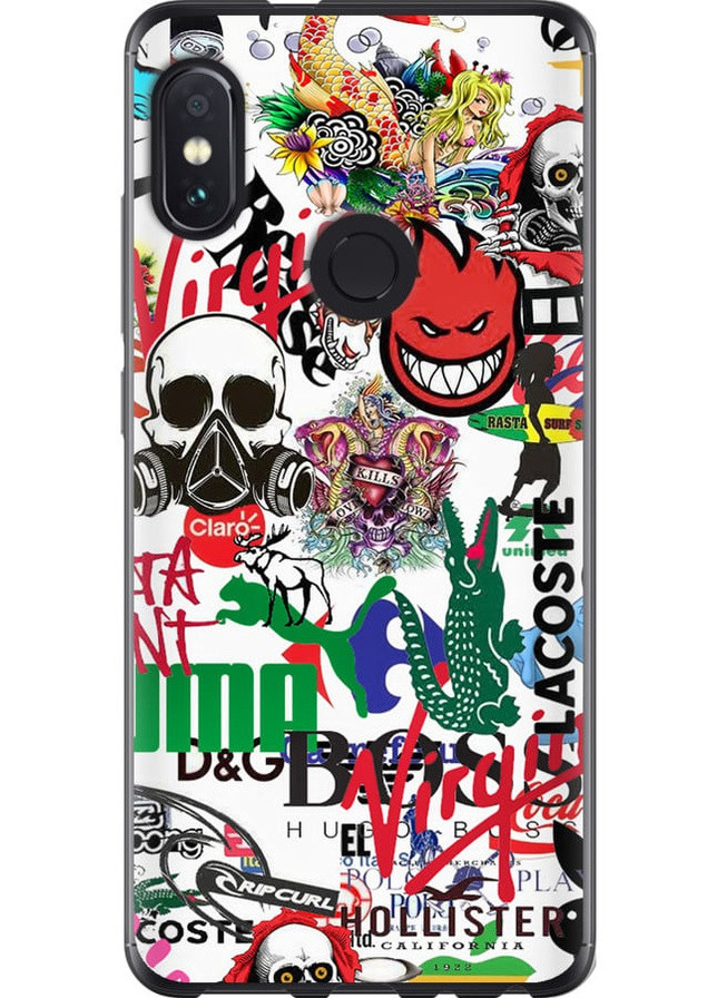 Силіконовий чохол 'Many different logos' для Endorphone Xiaomi Redmi Note 5 Pro (258052264)