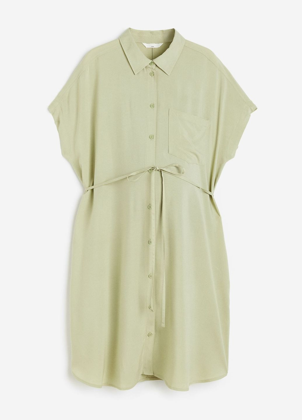 Светло-зеленое повседневный платье для беременных H&M однотонное