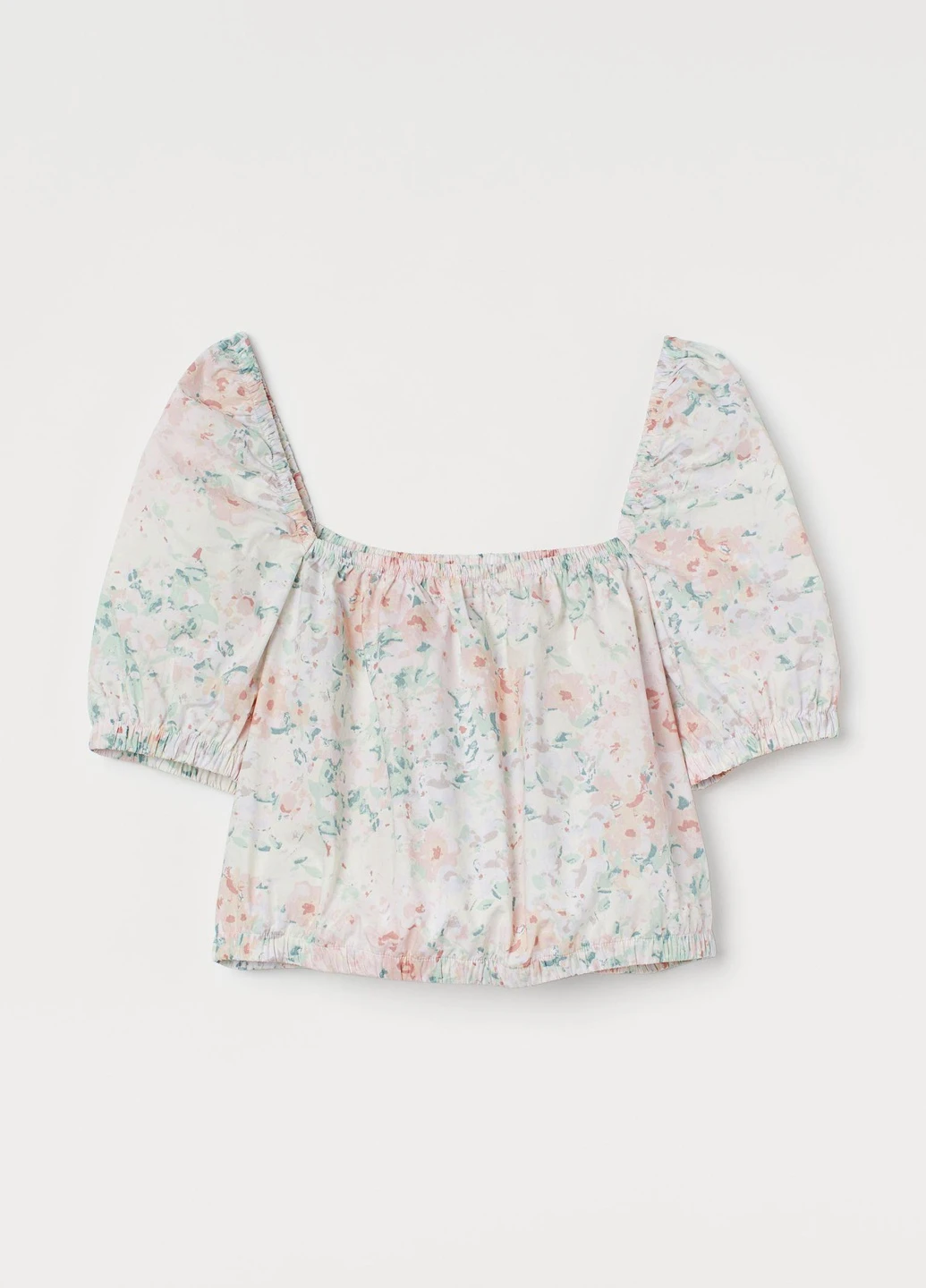 Топ літо,білий в кольорові візерунки, H&M (259468123)