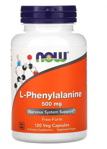 L-Phenylalanine 500 mg 120 Veg Caps Now Foods (256719187)
