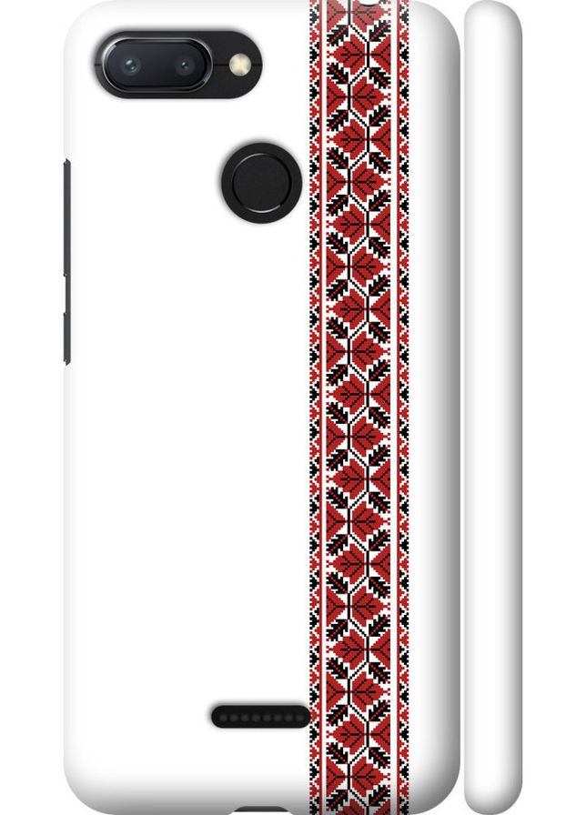 3D пластиковый матовый чехол 'Вышиванка 2' для Endorphone Xiaomi Redmi 6 (269345725)