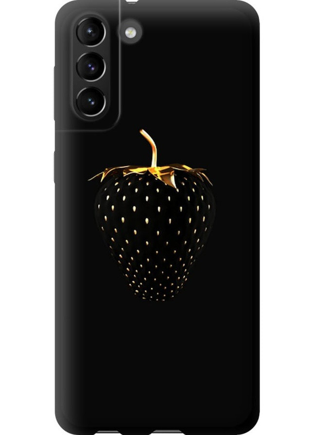 TPU черный чехол 'Черная клубника' для Endorphone Samsung Galaxy S21 Plus (257954521)