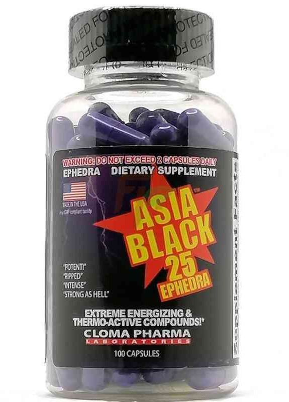 Жироспалювач Asia Black 100 caps Cloma Pharma (258756612)