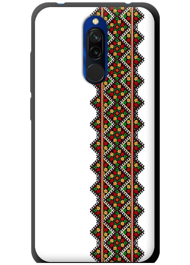 TPU чорний чохол 'Вишиванка 17' для Endorphone Xiaomi Redmi 8 (269360990)