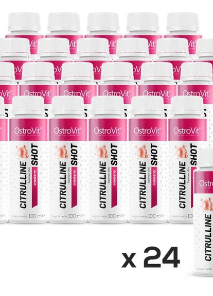 Citrulline Shot 24 х 100 ml Cranberry Ostrovit (258499146)