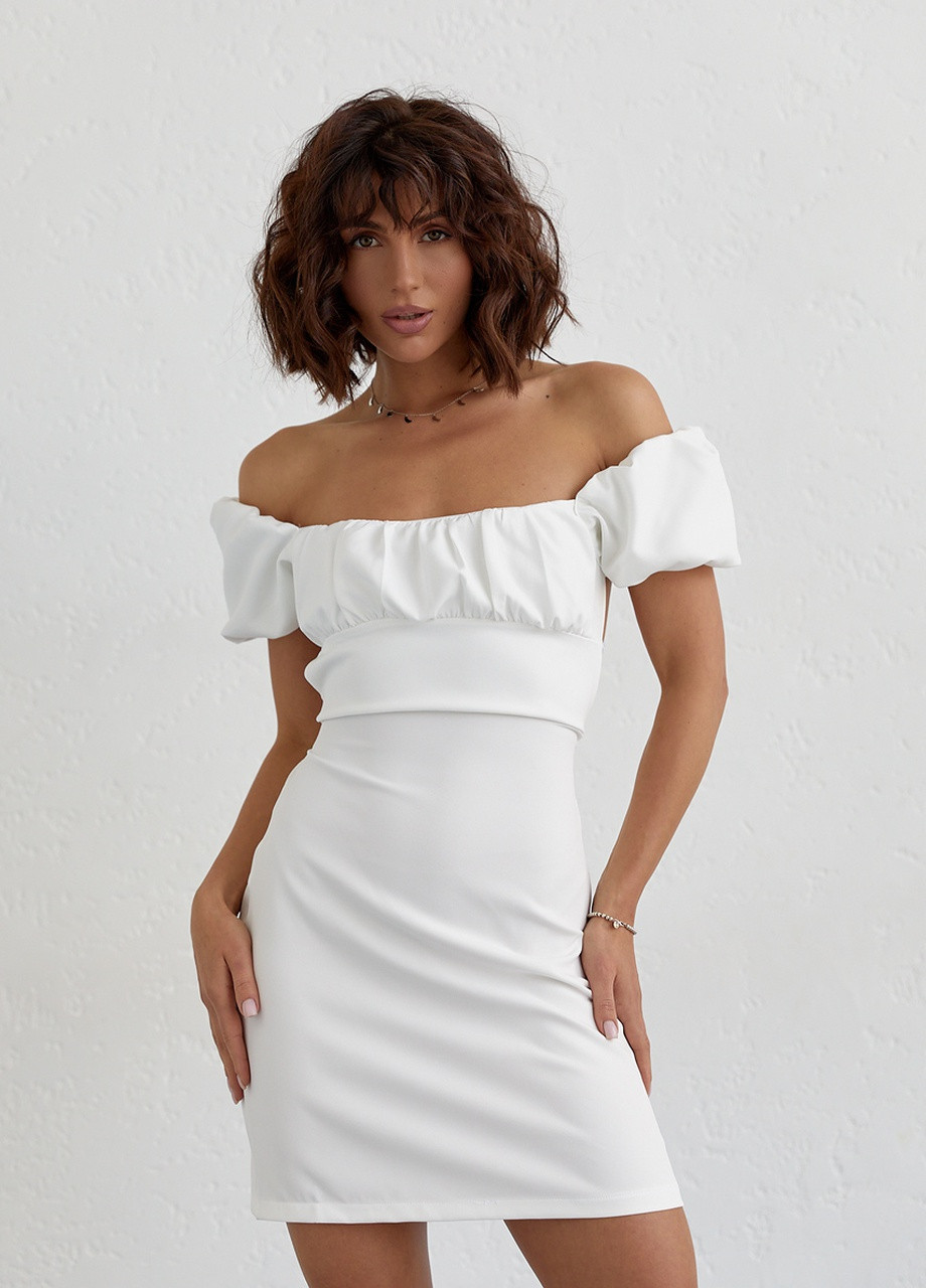 Білий коротка сукня No Brand