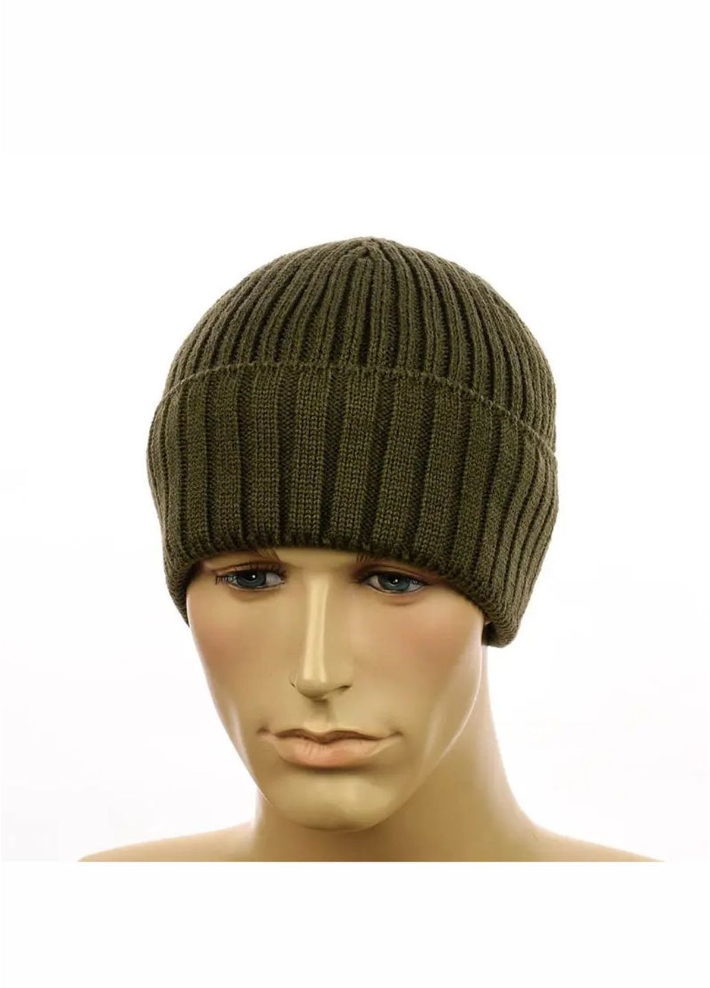 Мужская зимняя шапка на флисе No Brand чоловіча шапка на флісі (270965917)
