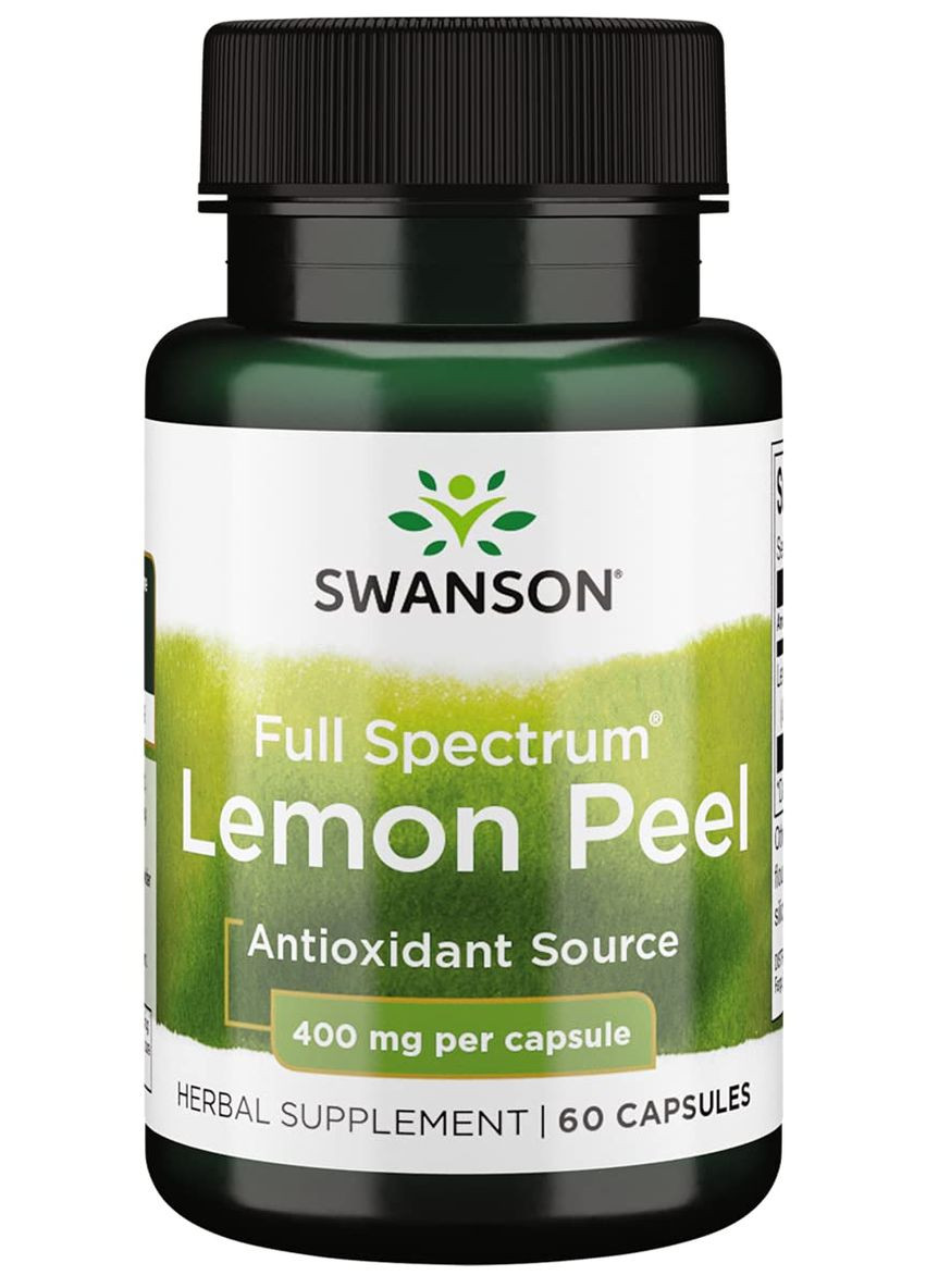 Цедра лимона Full Spectrum Lemon Peel, 400 mg, 60 Capsules Swanson (265530115)