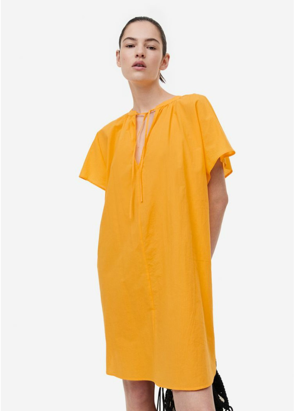 Желтое повседневный copy_женское платье (55879) l жёлтое H&M