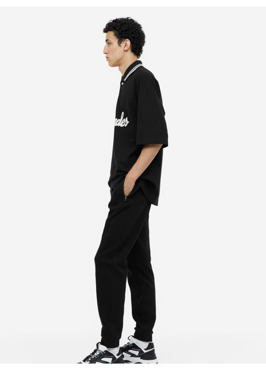 Чоловічі спортивні штани-джогери Н&М (56215) XS Чорні H&M (263855263)