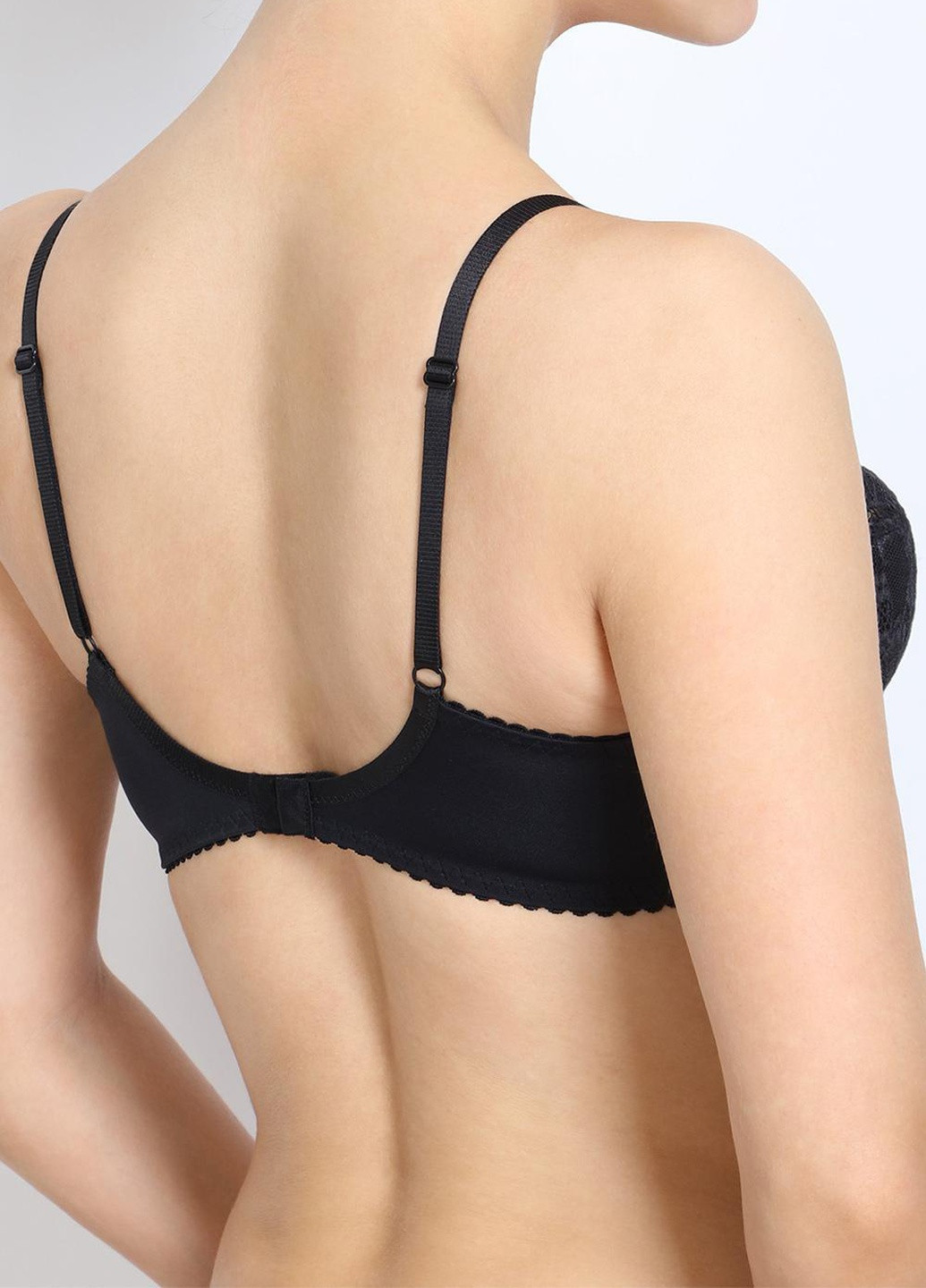 Чорний бюстгальтер жіночий полупоролон 70c чорний 580-147 Orhideja