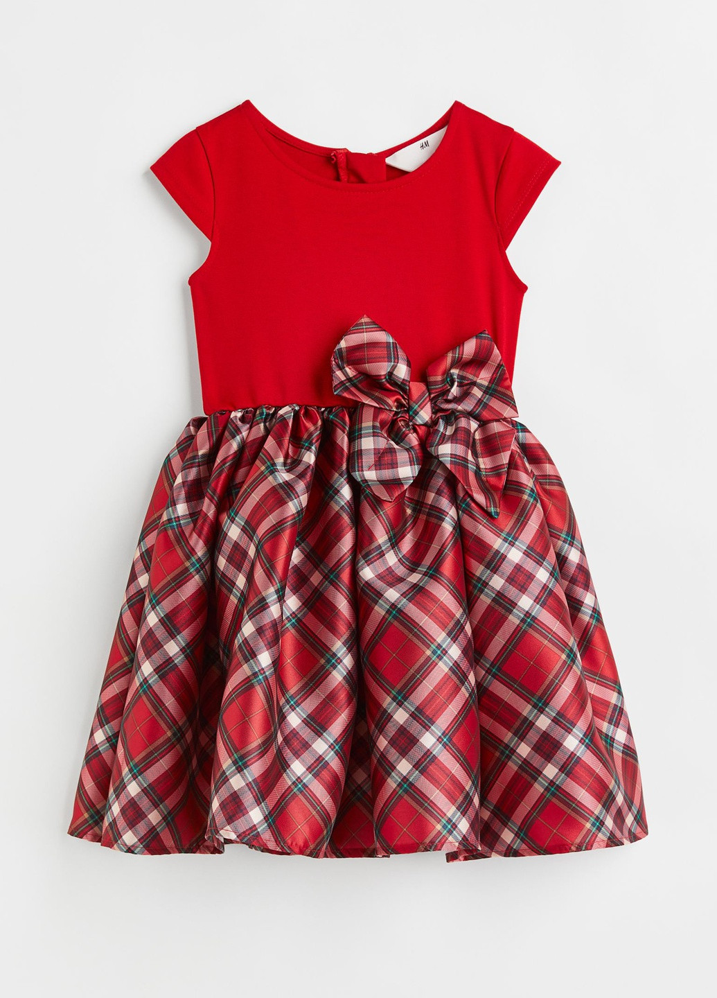 Красное нарядное платье для девочки 122-128 размер красное 0922706022 H&M (256675305)