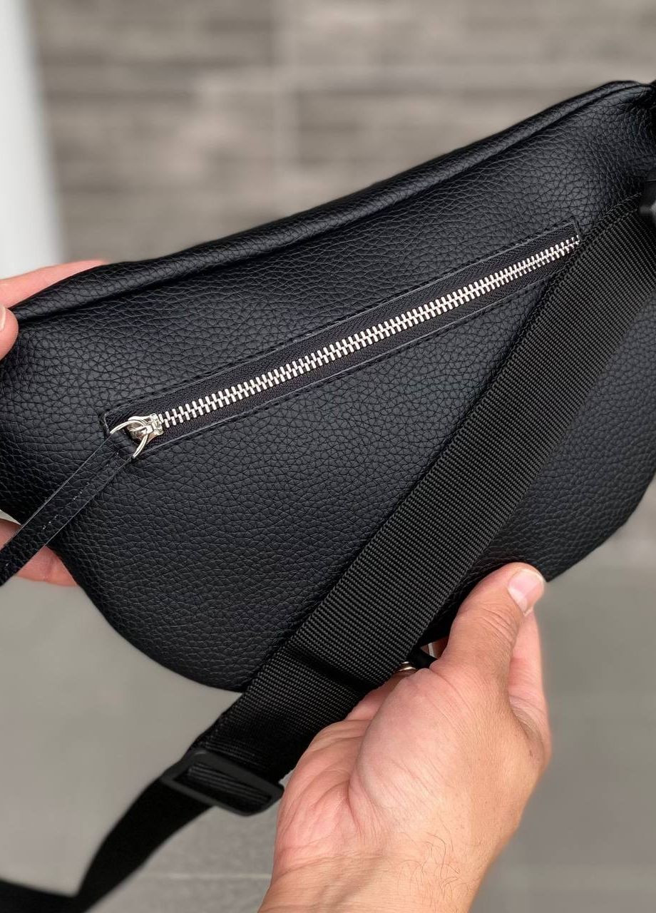 Нагрудна чорна сумка слінг бананка Grand base No Brand (261554969)