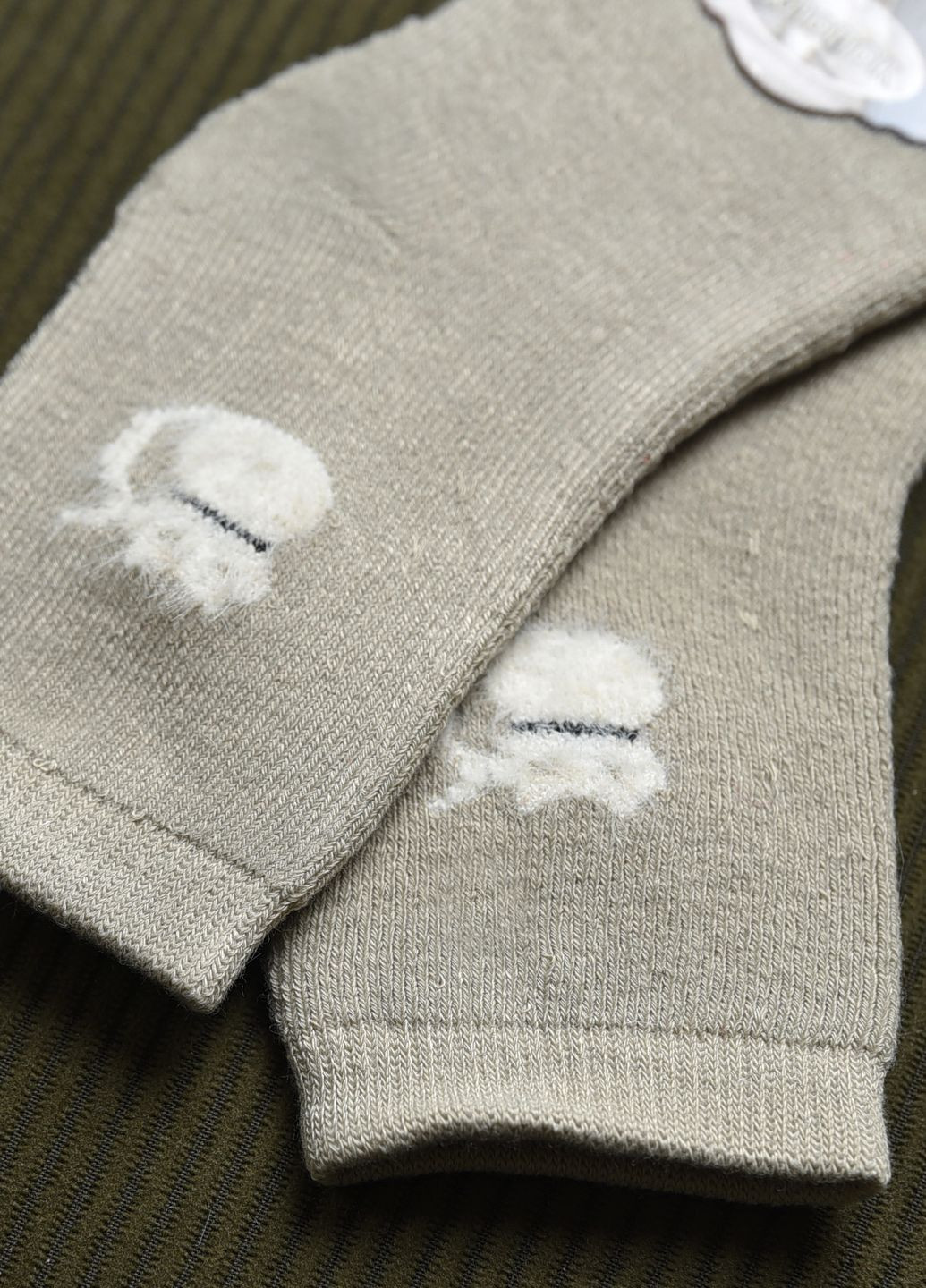Шкарпетки дитячі махрові для хлопчика темно-бежевого кольору Let's Shop (269387604)