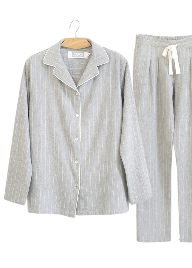 Серая всесезон пижама женская home - charly серый l кофта + брюки Lotus