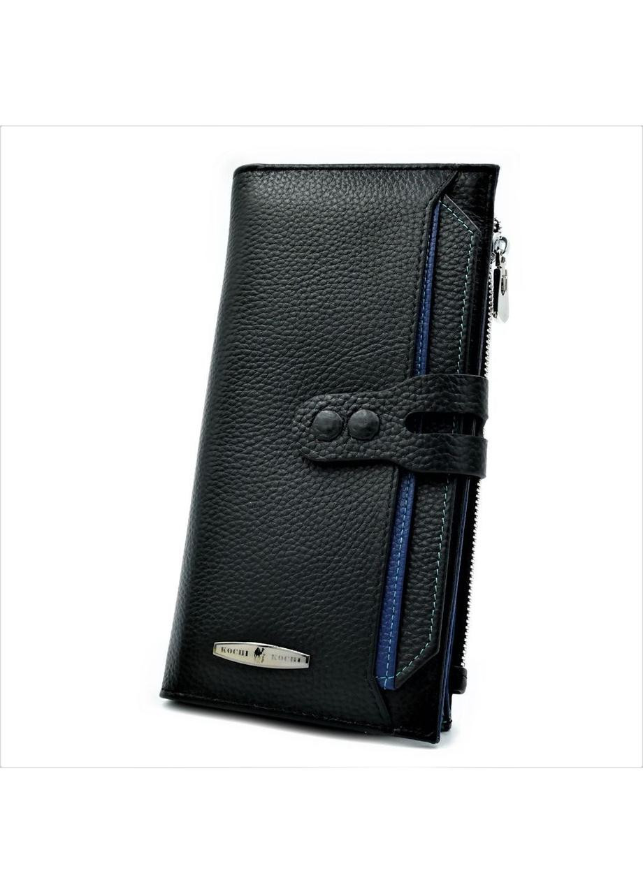 Жіночий шкіряний гаманець чорний SKL85-295647 New Trend (259169279)