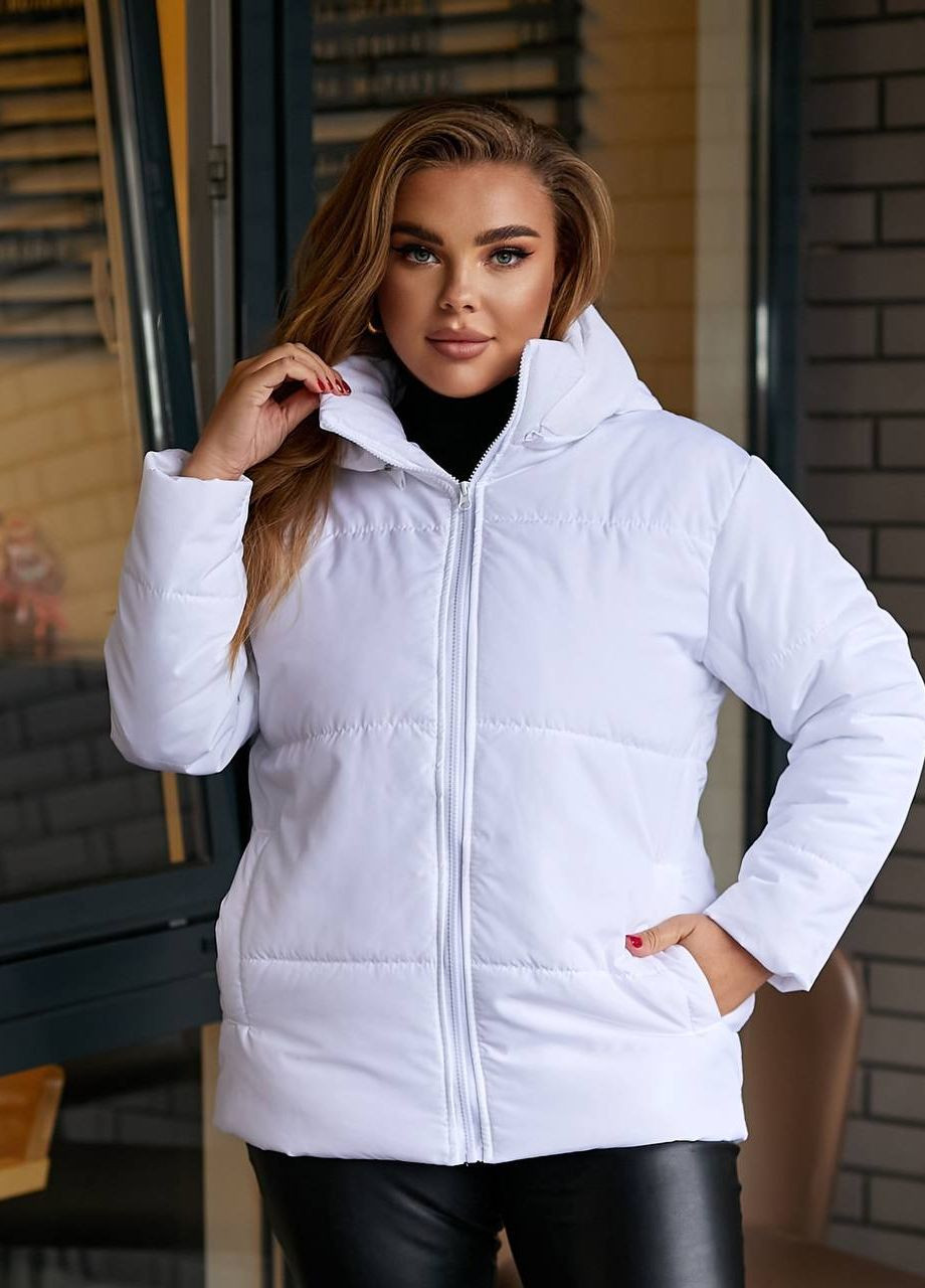 Белая женская весенняя куртка канада белого цвета р.48/50 444882 New Trend